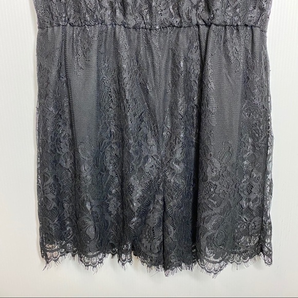 Sam Edelman - Women’s Black Lace Romper Size 8 - Picture 4 of 7